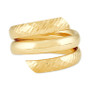 Textured & Polished Coiled Wrap Ring in 10k Gold