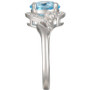 Blue Topaz (2 ct. t.w.) & Diamond (1/5 ct. t.w.) in 14k White Gold