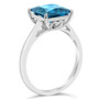 Blue Topaz (3-1/4 ct. t.w.) Ring in Sterling Silver