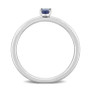 Oval Sapphire (1/3 ct. t.w.) Stackable Ring in 10k White Gold