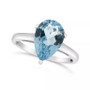 Sky Blue Topaz (3-3/8 ct. t.w.) Ring in Sterling Silver. Also Available in Rose Quartz (2-1/2 ct. t.w.)
