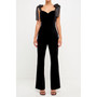 Women's Velvet Satin Sweetheart Jumpsuit