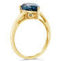 London Blue Topaz (3-5/8 ct. t.w.) Ring in 14K Yellow Gold