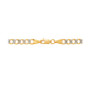 Two-Tone Curb Link 22" Chain Necklace in 14k Gold