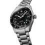 Men's Swiss Automatic Spirit Zulu Time Stainless Steel Bracelet Watch 42mm