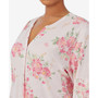 Plus Size 3/4-Sleeve Floral Sleepshirt