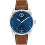 Men's Bold Verso Swiss Quartz Cognac Leather Strap Watch 42mm