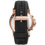 Men's Chronograph Dylan Black Silicone Strap Watch 48mm MK8184