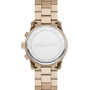 Unisex Runway Quartz Chronograph Beige Gold-Tone Stainless Steel Watch 45mm
