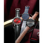 Men's Brown Leather Strap Watch 42mm