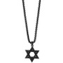 EFFY® Men's Black Spinel Star of David 24" Pendant Necklace in Black PVD Plated Sterling Silver
