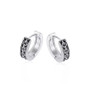 Stainless Steel Chain Design Huggie Hoop Earrings