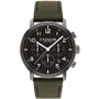 Men's Harrison Olive Leather Strap Watch 42mm