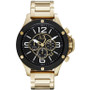 Men's Chronograph Gold Tone Stainless Steel Bracelet Watch 48mm