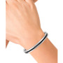 EFFY® Black Spinel Cuff Bracelet in Sterling Silver