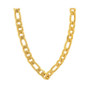 Men's 18k gold Plated Stainless Steel Accented 10mm Figaro Chain Link 24" Necklaces