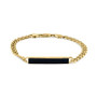 EFFY® Men's Onyx Plate Link Bracelet in 14k Gold-Plated Sterling Silver