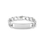 Men's Stainless Steel Curb Link Id Bracelet
