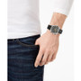 Men's Classic Chronograph Black Leather Strap Watch 41mm