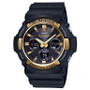 Men's Solar Analog-Digital Black Resin Strap Watch 53mm