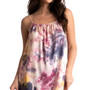 Women's Aurora Printed Satin Sleeveless Gown