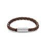 Men's Braided Brown Leather Bracelet