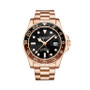 Men's Rose Gold Stainless Steel Bracelet Watch 42mm