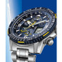 Eco-Drive Men's Analog-Digital Promaster Blue Angels Skyhawk A-T Stainless Steel Bracelet Watch 46mm
