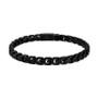 Men's Link Bracelet in Black Matte Stainless Steel