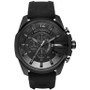 Men's Chronograph Mega Chief Black Silicone Strap Watch 51x59mm DZ4378