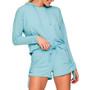 Abbey Women's  Hoodie & Short Loungewear Set