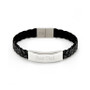 Men's Brai Ded Leather Best Dad Id Bracelet