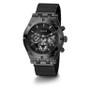 Men's Multifunction Black Mesh Watch 44mm