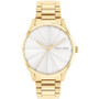Unisex 3-Hand Gold-Tone Stainless Steel Bracelet Watch 35mm