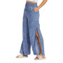Juniors' Side Slit Tropical Rhythm Pants