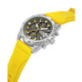 Men's Nayara Collection Yellow Silicon Strap Multi-Function Watch 42mm