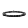 Men's Icon Black Spinel (1/10 ct. t.w.) Tennis Bracelet in Sterling Silver