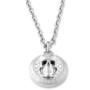 Stainless Steel 3D $kull Cable Chain 29-1/2" Pendant Necklace