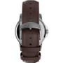 Men's Quartz Analog Premium Dress Leather Brown Watch 45mm