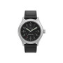 Men's Expedition Sierra Black Leather Strap Watch 41 mm