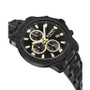 Men's Chronograph Date Quartz Bicocca Black Stainless Steel Bracelet 46mm