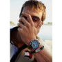 Men's Chronograph Brown Leather Strap Watch 44mm