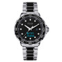 Connected Men's Hybrid Smartwatch Fitness Tracker: SIlver Case with Two Toned Metal Strap 42mm