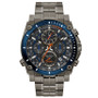 Men's Chronograph Precisionist Gray Stainless Steel Bracelet Watch 46.5mm