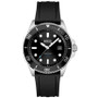 Ace Men's Black Silicone Strap Watch 43mm