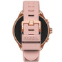 Unisex Gen 6 Wellness Edition Rose Gold-Tone Stainless Steel with Blush Silicone Band Smart Watch, 44mm