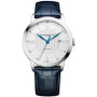 Men's Swiss Automatic Classima Navy Leather Strap Watch 42mm M0A10333