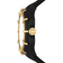 Men's Chronograph Framed Black Silicone Strap Watch 51mm