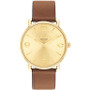 Unisex Elliot Saddle Leather Strap Watch, 40mm
