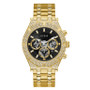 Men's Gold-Tone Glitz Stainless Steel Bracelet Multi-Function Watch, 44mm